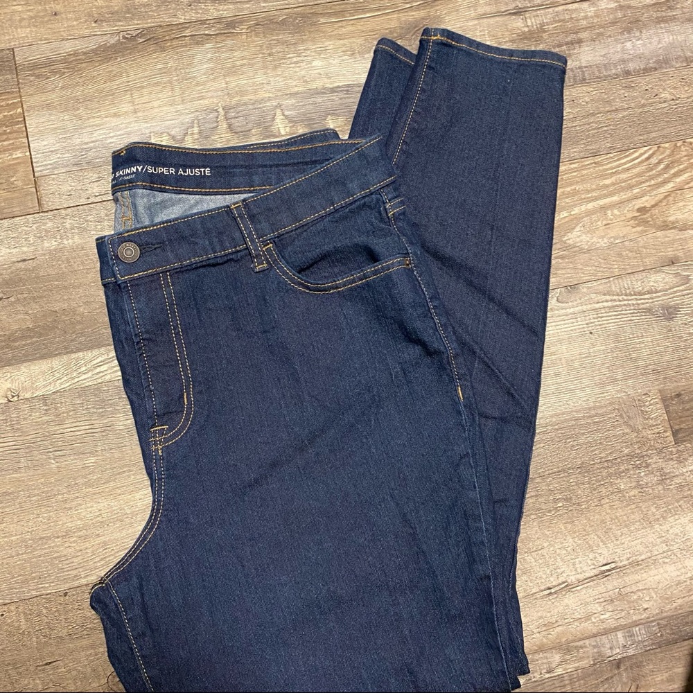 old navy super skinny blue jeans